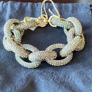 J Crew Multi-Color Pave Link Bracelet NWT $138